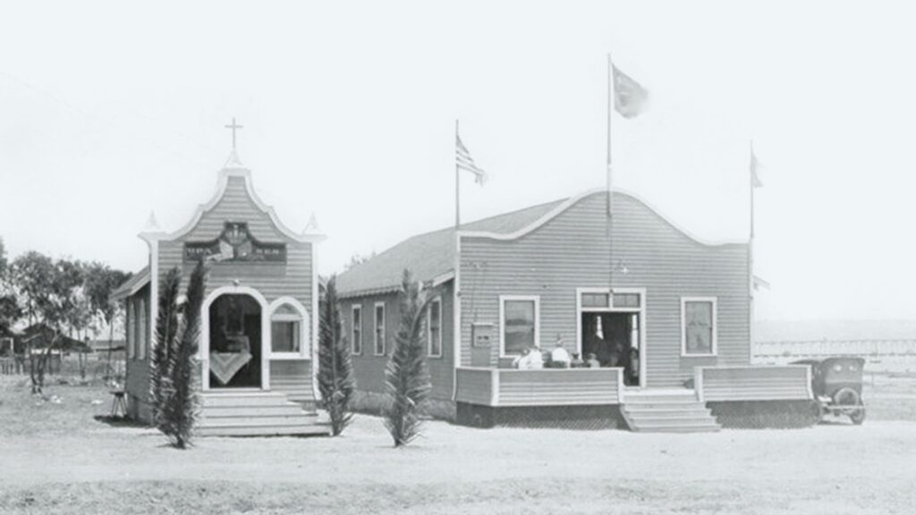 Outside of Original U.S.E.S. Portuguese Hall of San Diego